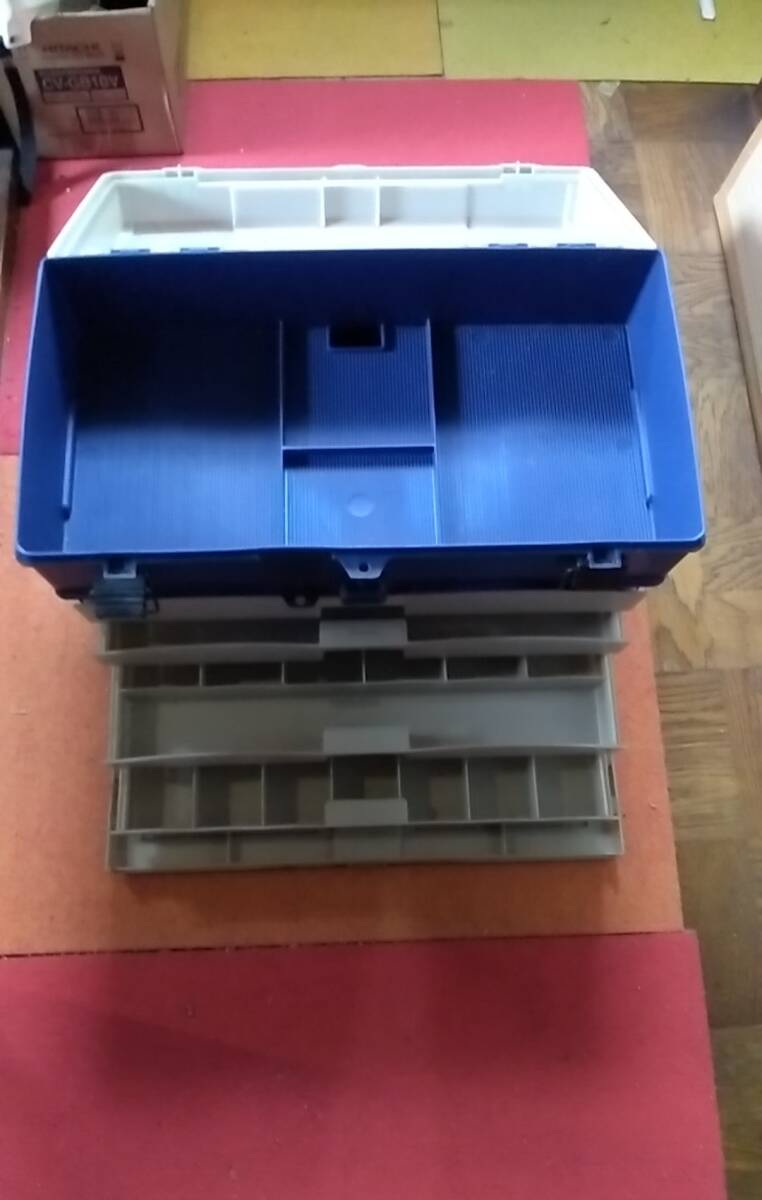 PLANO TACKLE SYSTEMS プラノ タックルボックス 上段+引き出し4段 43×23cm 高さ 30cm拍卖