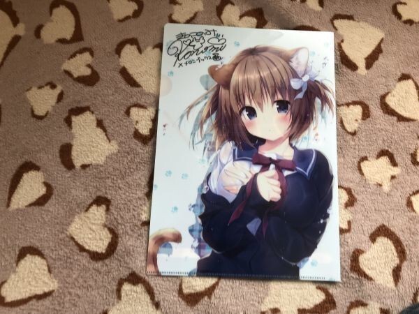E001クリアファイル konomi) COMIC1☆11/きのこのみ ニャンコロジ 猫田ニヤ メロンブックス特典 拍卖