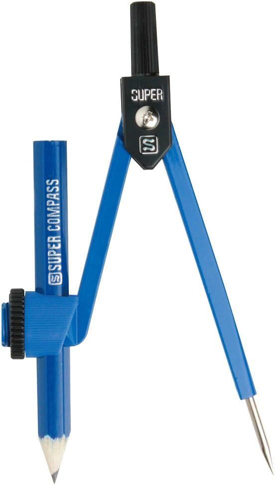 @【即決】★スーパーコンパス★コンパス/鉛筆用/ソニック/ブルー/青/紺/文房具/中心器機構/安全針カバー付き//EC-303-K拍卖