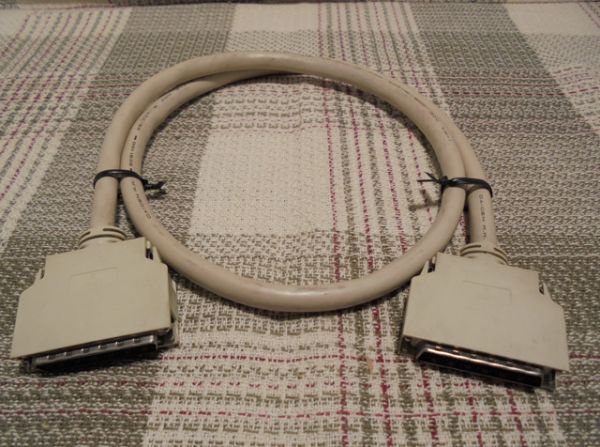 SCSIケーブル ピンタイプハーフ50pinオス ⇔ ピンタイプハーフ50pinオス(約80cm)拍卖