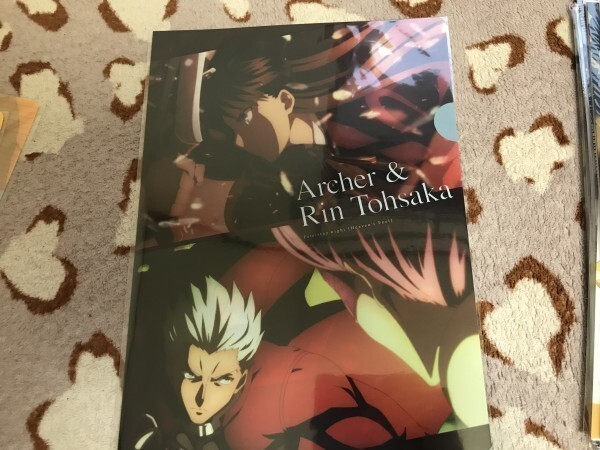d026クリアファイル FGO 劇場版 Fate/stay night [Heaven's Feel コミケ C96限定 凛 アーチャー拍卖