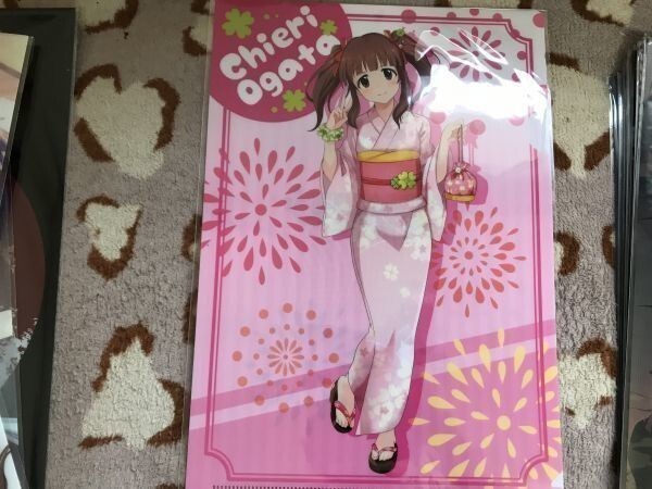 d029クリアファイル アイドルマスター シンデレラガールズ ローソンHMV 緒方智絵里 浴衣拍卖