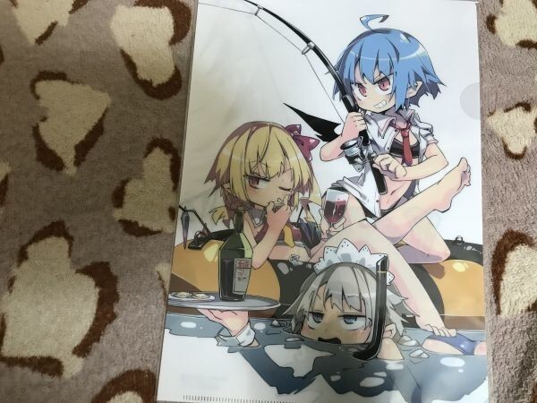 d027クリアファイル 東方Project レミリア フラン 十六夜咲夜(ノヤマコト) C96/乃屋 メロンブックス特典拍卖