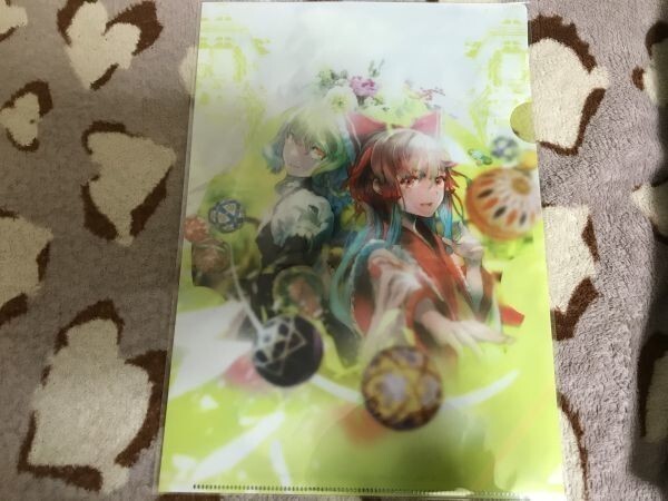 d027クリアファイル 東方Project 人妖名鑑 宵闇編 メロンブックス特典 魔理沙 霊夢拍卖