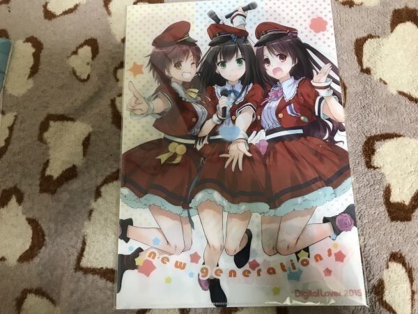 d014クリアファイル アイドルマスター シンデレラガールズ  渋谷凛、島村卯月、本田未央(なかじまゆか) /Digital Lover拍卖