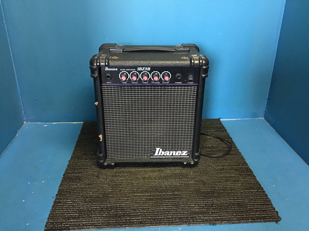 ★岐阜発 △Ibanez/アイバニーズ/ベースアンプ△IBZ3B/音出し確認/BASS AMPLIFER(100V 50/60Hz)詳細不明/傷有り/中古品□9/12□★拍卖