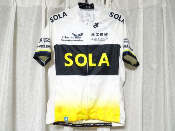 希少 Champion system CROSS COFFEE SOLA MInerva 林工務店 横浜外構 サイクルジャージ 半袖 自転車 ロードバイク Mサイズ拍卖