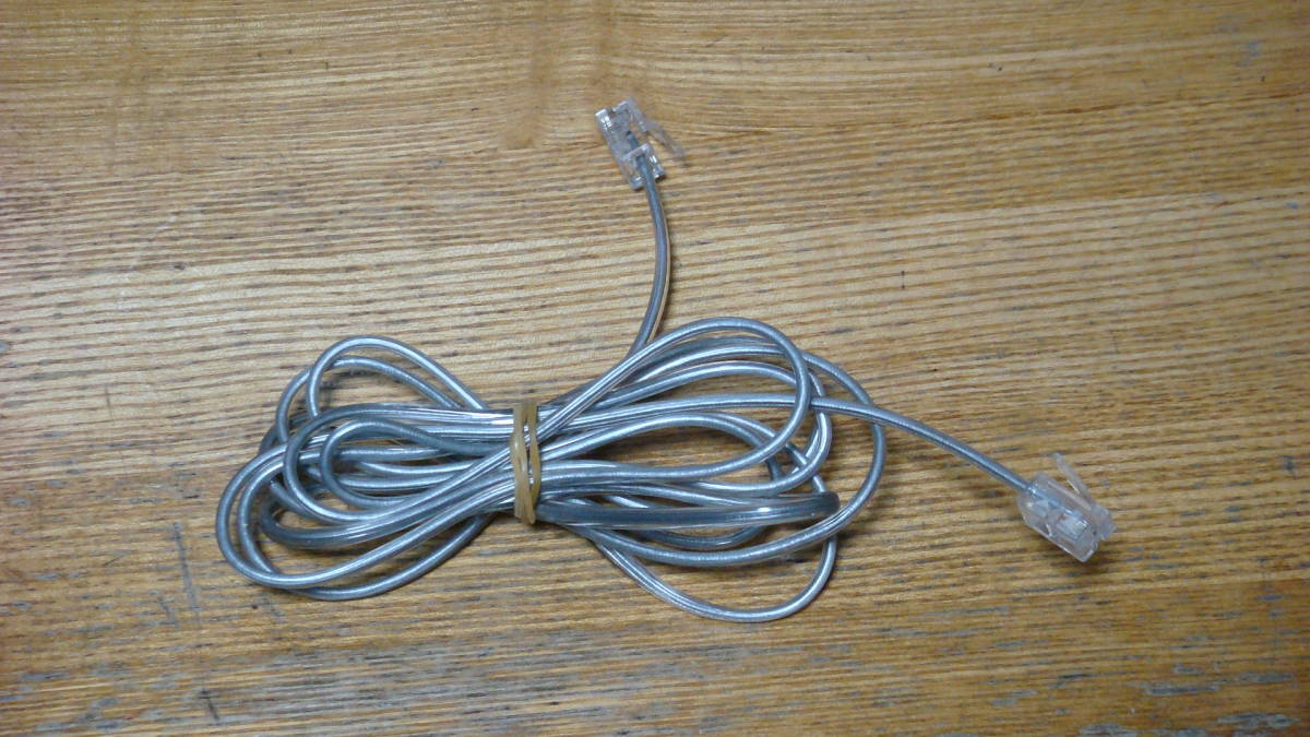 6極2芯電話機用接続コード 長さ1.7m 送料無料拍卖