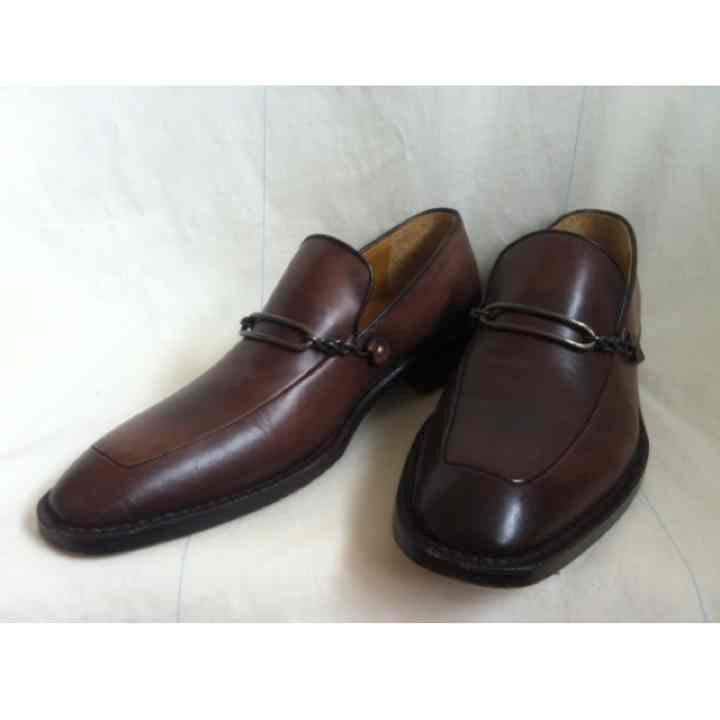 ほぼ新品 セルジオ ロッシ sergio rossi ロングノーズ スリッポン イタリア製拍卖