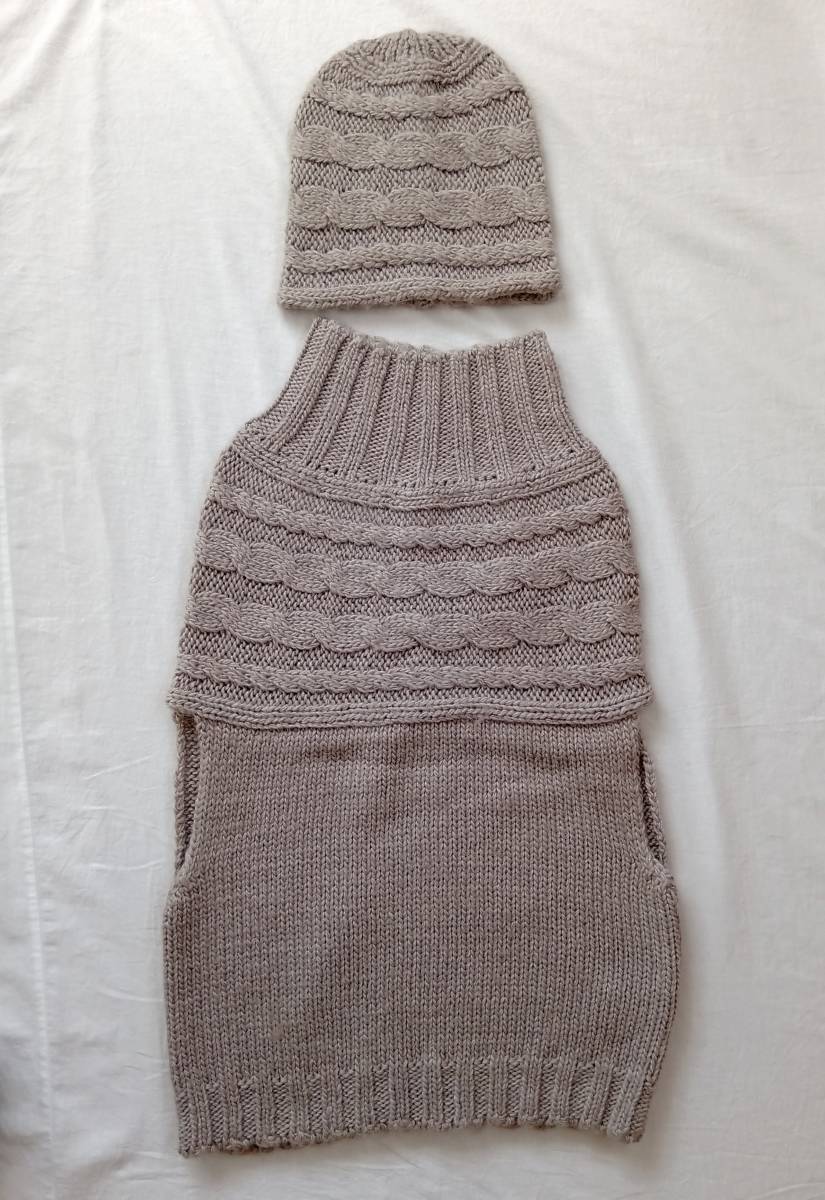 アルパカ×ウール ざっくりニット ビーニー&タートルノースリーブトップ OTTO オットー拍卖