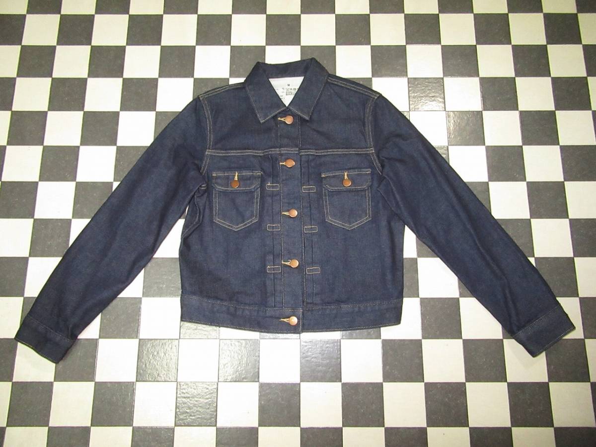 ★無印良品★美品 濃紺 M ストレッチデニムジージャン セカンドタイプ拍卖