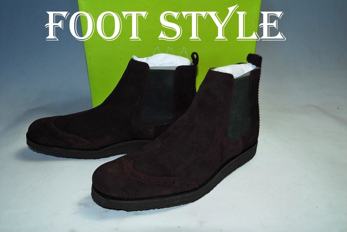 ◆DSCA◆驚愕の最終価格 完全売切り 他でも出品中★FOOT STYLE 定価11000円 本革 42 ★サイドゴアブーツ 名作ベストセラー 抜群の履き心地拍卖