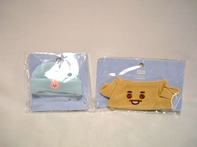 ●2種セット●BT21 BABY たっとん ぬいぐるみ用 コスチューム Sサイズ用●COOKYのニット帽 SHOOKYのTシャツ●拍卖