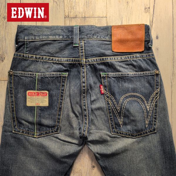 ☆EDWIN エドウィン☆BLUE TRIP USED加工 デニム W30 S2094拍卖