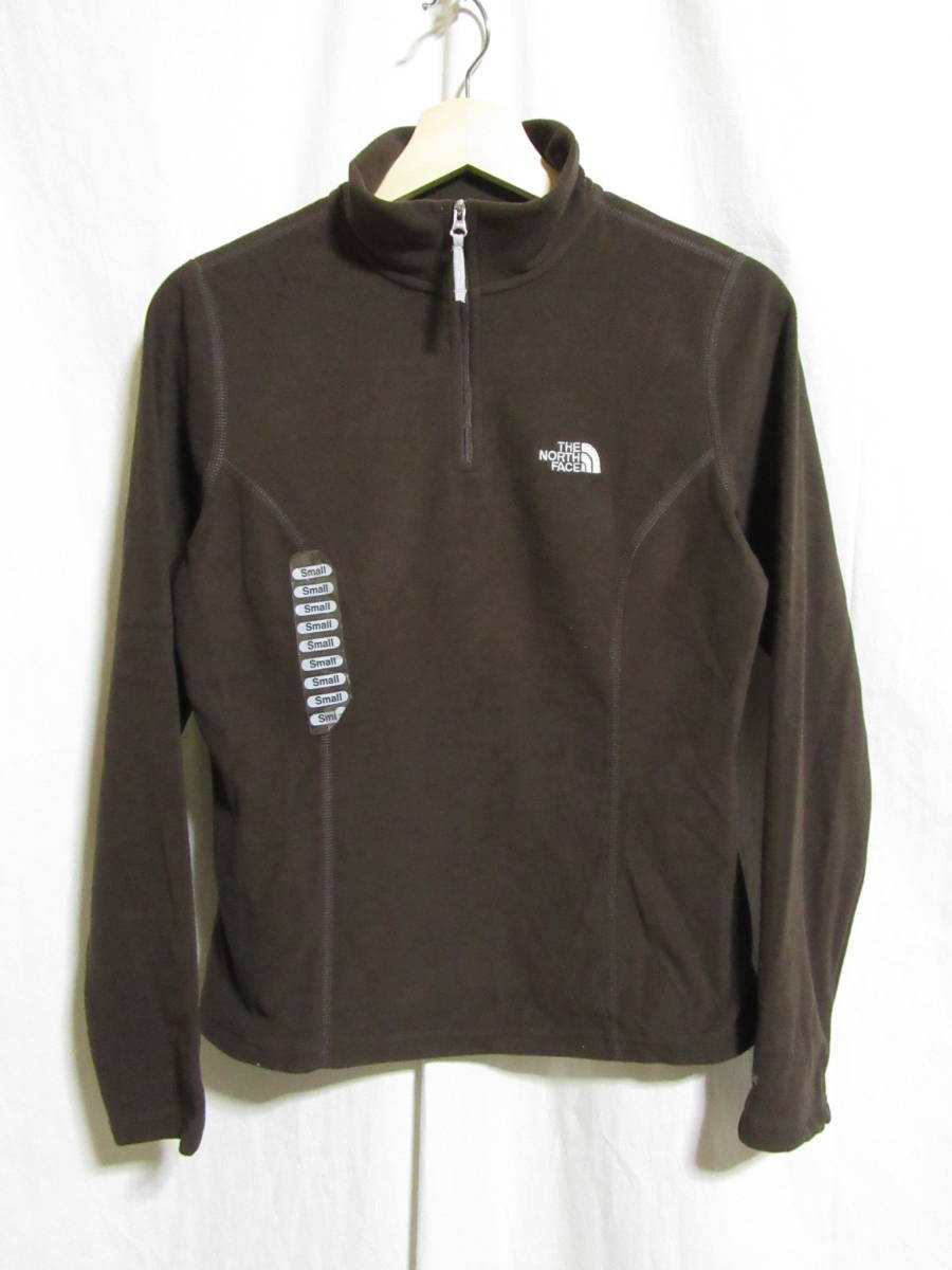 ☆☆送料無料☆THE NORTH FACE☆TKA100☆ハーフジップフリースカットソー☆ブラウン☆S☆A20☆拍卖