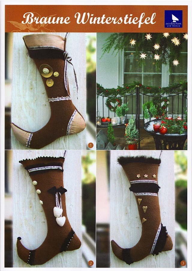 ドイツ acufactum 型紙『Braune Winterstiefel』拍卖