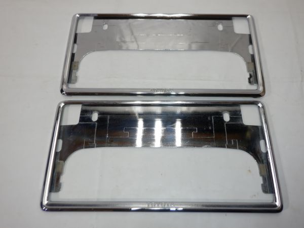 NNY51c14★トヨタ純正★★ナンバーフレーム★★プレート枠★メッキ★2枚セット★08407-00270★6374-28001-0★迅速発送★インボイス対応★拍卖