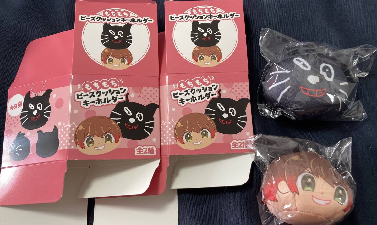 キヨ 東キヨドーム 15周年くじ D賞 もちもちビーズクッションキーホルダー キヨ猫 キヨ フルセット拍卖