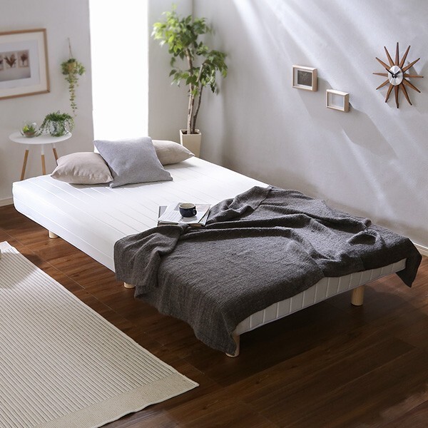 新発想で搬入も組立カンタン ほどよい弾力 脚付きロールマットレス ボンネルコイルスプリング拍卖