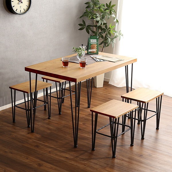 ヴィンテージダイニング5点セットUmbure Cinq-ウンビュレサンク-ヴィンテージ ダイニング拍卖