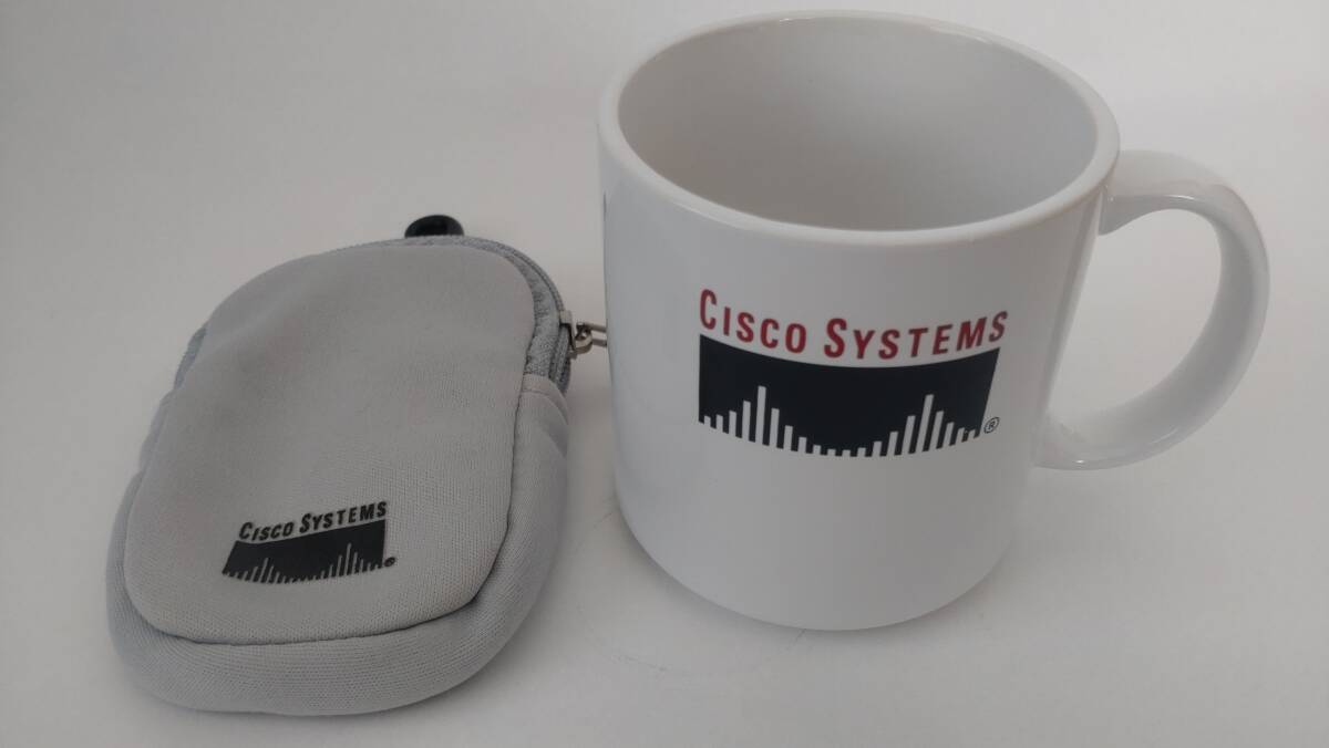 Cisco Systems シスコシステムズ  マグカップ、ポーチ ノベルティ 【未使用品】拍卖