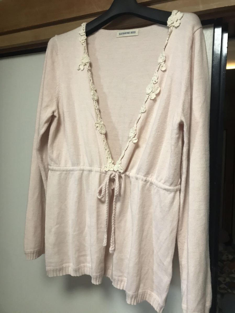 キャサリンロス きれい色カーディガン Mサイズゆったり 即決あり お値下げ拍卖