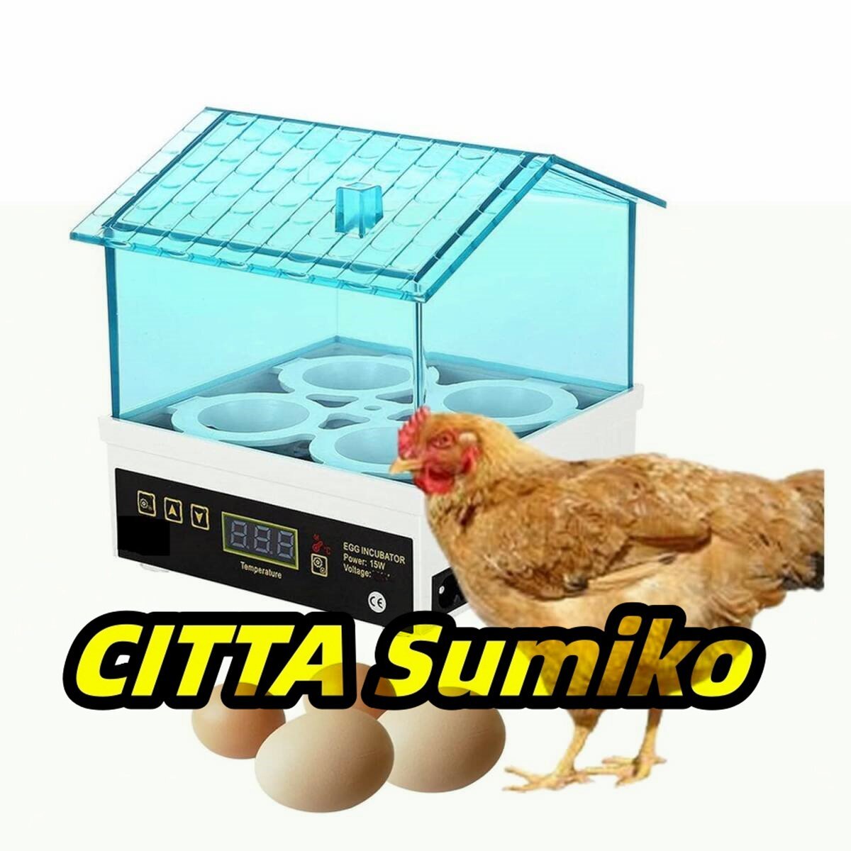 自動孵卵器 孵化器 自動家禽ダックス 温度制御 デジタル表示 静音仕様 家庭用 実験用 教育用 観察用 小型 家庭用 鶏卵/アヒル/ダック 適用拍卖