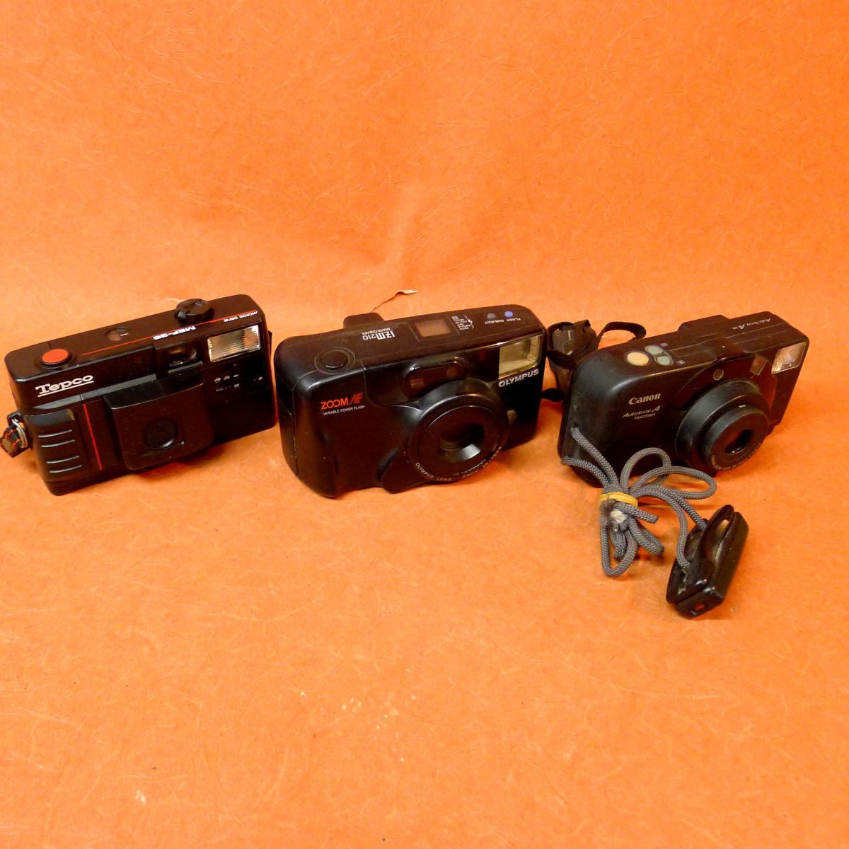 a◆036 ジャンク コンパクトカメラまとめて3点①CANON AUTOBOY A XL②TEPCO MEF-35③OLYMPUS IZM 210/60拍卖