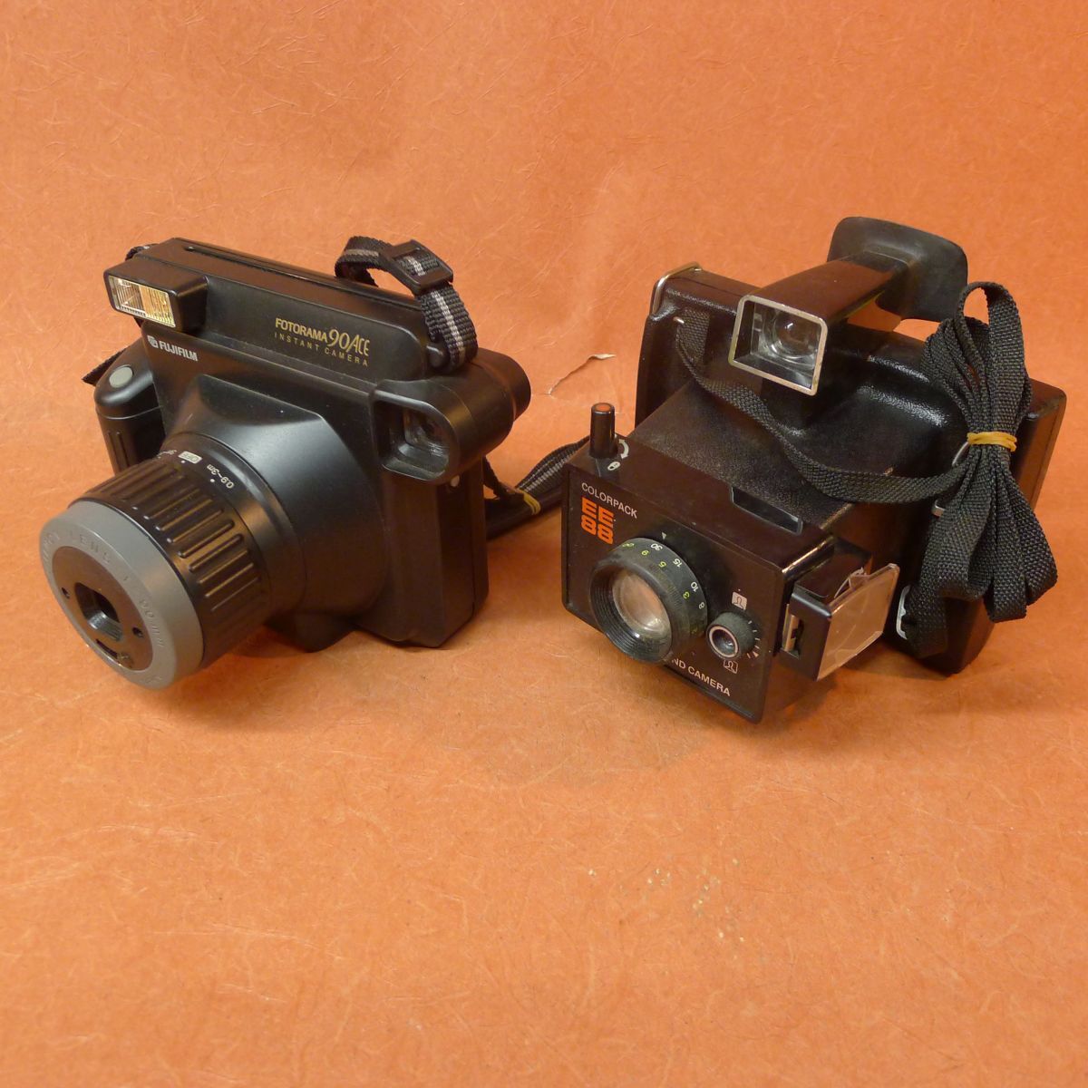 a◆228 インスタントカメラ2点①FUJIFILM FOTORAMA 90 ACE②POLAROID LAND CAMERA COLORPACK EE88 /80拍卖
