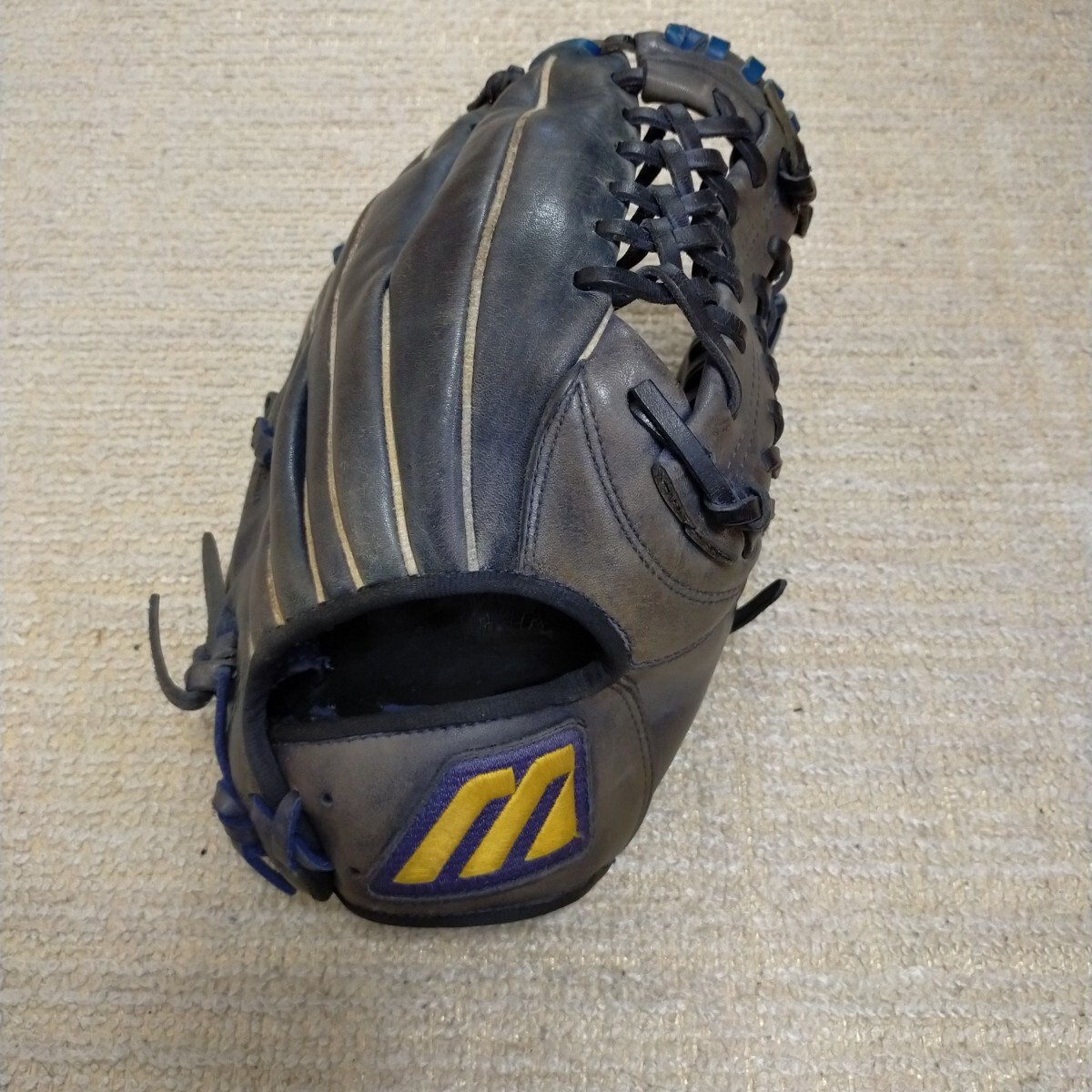 軟式野球 グローブ ミズノ オールラウンド ネイビー拍卖