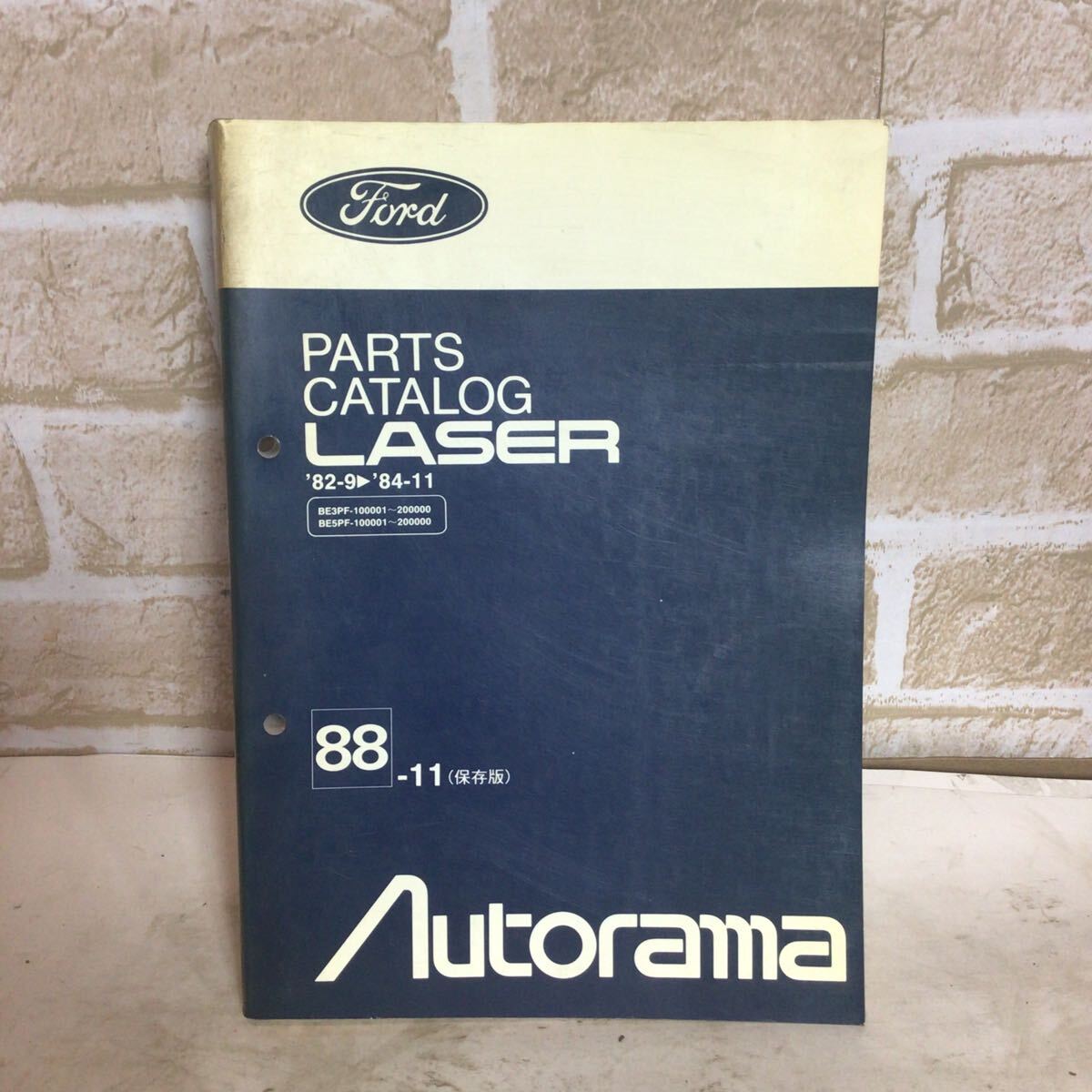 マツダ Ford LASER《'82.9〜84.11》88.11発行 保存版 パーツカタログ 主要整備部品カタログ 車検 定期点検 中古拍卖