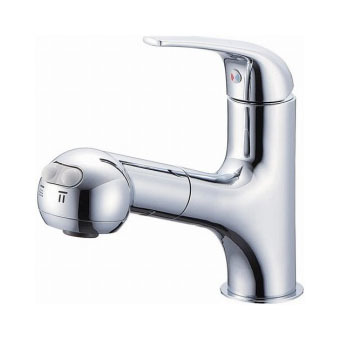 y-a*** SANEI 三栄 シングルスプレー混合栓 K3703JV-13 節水水栓 洗髪 ワンホール ホース引き出し 洗面所用 endstbG拍卖