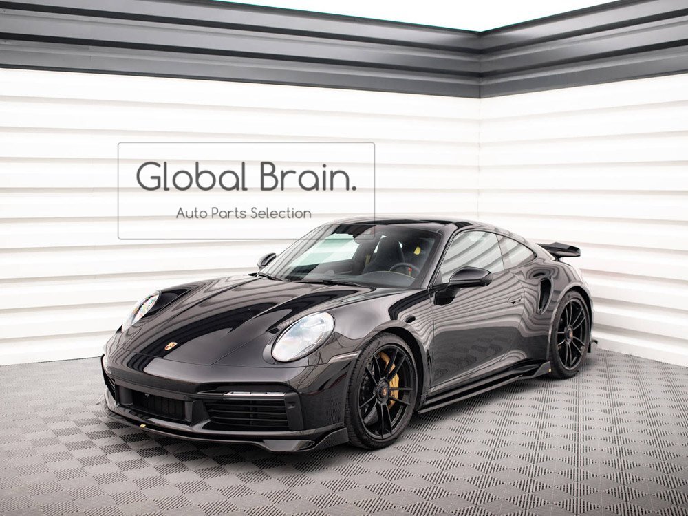 ポルシェ 911 992 ターボS サイド スカート カバー スポイラー /サイド スプリッター ディフューザー アンダー サイド エプロン拍卖