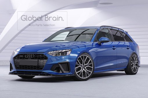アウディ A4 B9 後期 B9.5 Sライン /S4 フロント リップ スポイラー/スプリッター エプロン バンパー ディフューザー フラップ 561拍卖