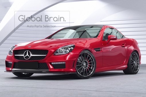 メルセデスベンツ SLK R172 AMGスポーツ 55 AMG フロント リップ スポイラー/ スプリッタ― バンパー アンダー ディフューザー スカート拍卖