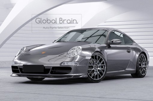 ポルシェ 911 997 前期 カレラ タルガ フロント リップ スポイラー/フロント スプリッター エプロン バンパー アンダー ディフューザー 114拍卖
