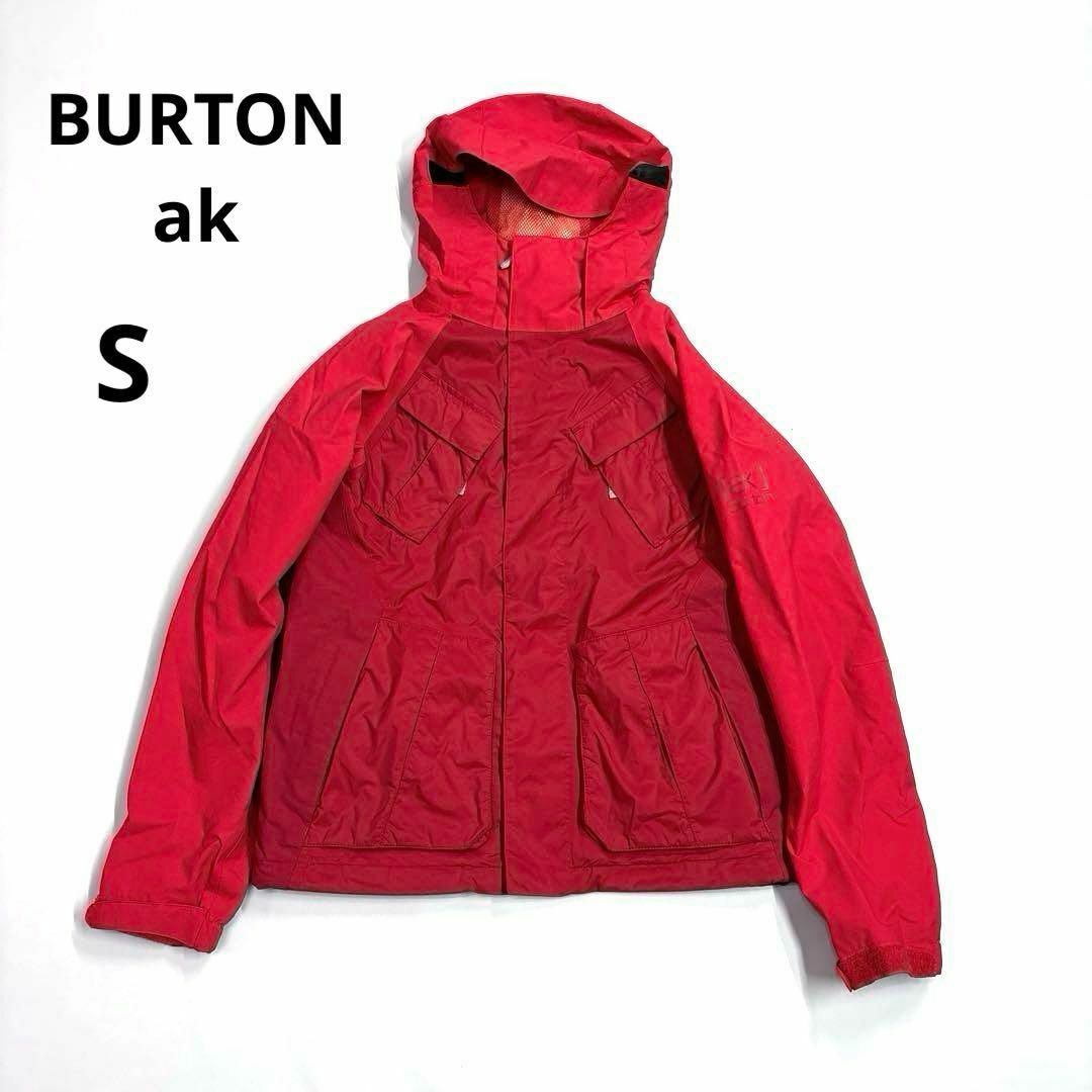 バートン ak ゴアテックス スノボジャケット S スノーボードウェア レッド拍卖