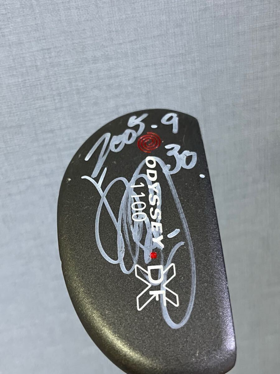 激レア ツアー支給品 サイン入り ポンチマーク DFX 1100 オデッセイパター ODYSSEY マレットタイプ 名器拍卖