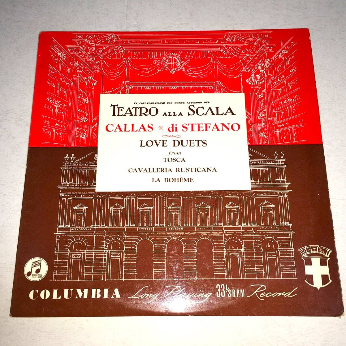 COLUMBIA カラス(S) ステファノ(T) LOVE DUETS / トスカ ラ・ボエーム カヴァレリア・ルスティカーナ 紺金ラベル拍卖