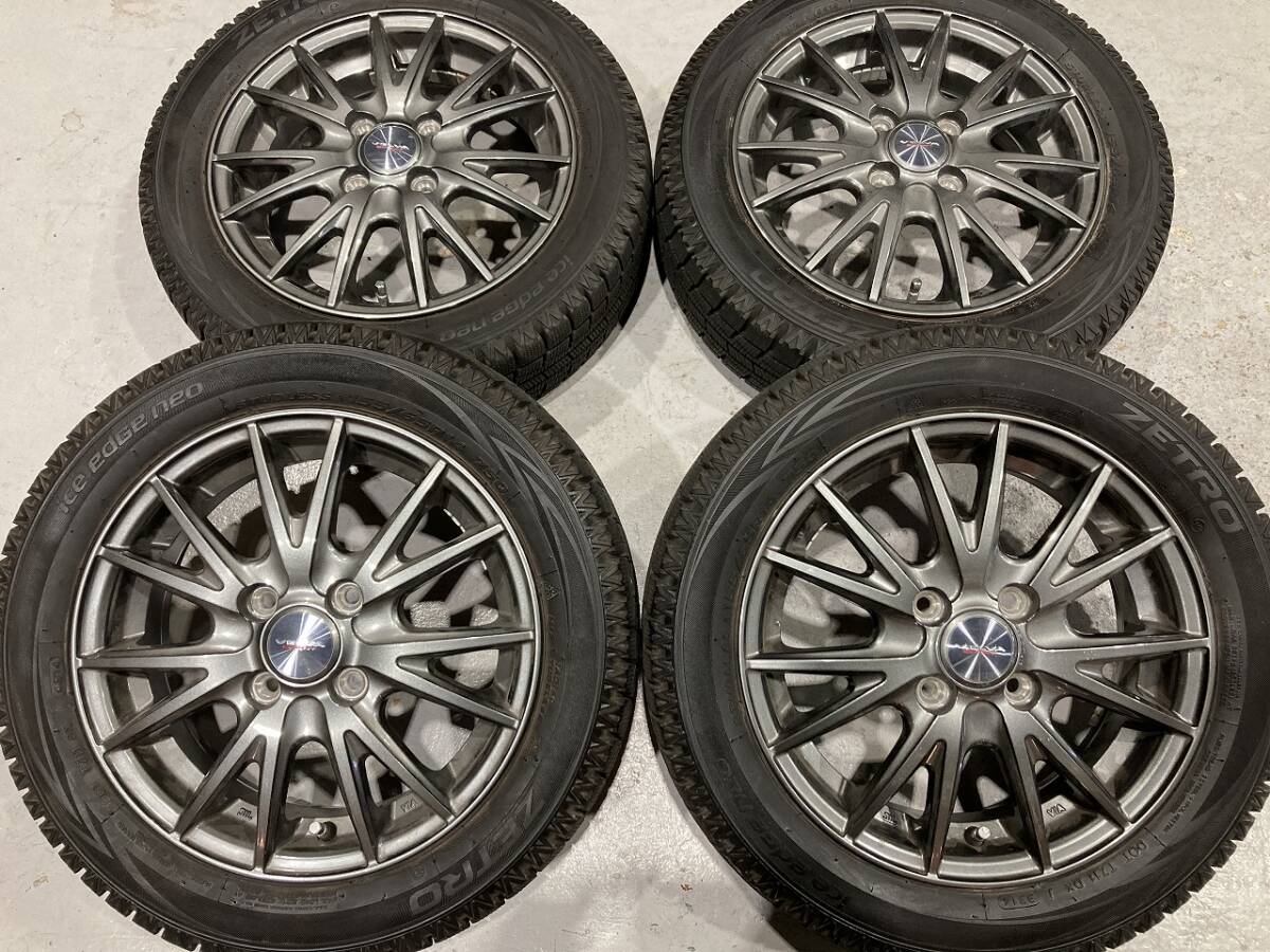 155/65R14 スタッドレス 14インチ 4H100 N-BOX タント コンテ ムーブ ワゴンR スペーシア ラパン デイズ N-ONE ルークス 軽自動車 バリ山 拍卖