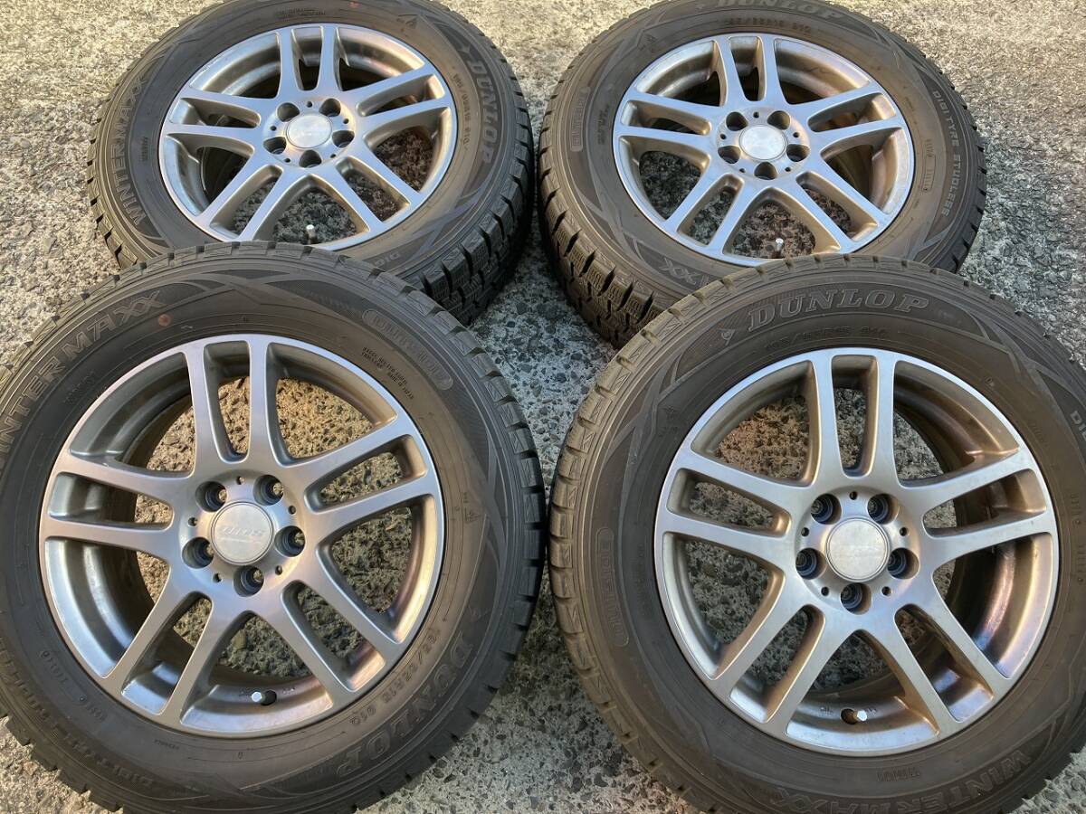 195/65R15 スタッドレス 15インチ 5H100 プリウス ウィッシュ カローラスポーツ カローラハイブリッド カローラツーリング 車検用 スペア拍卖