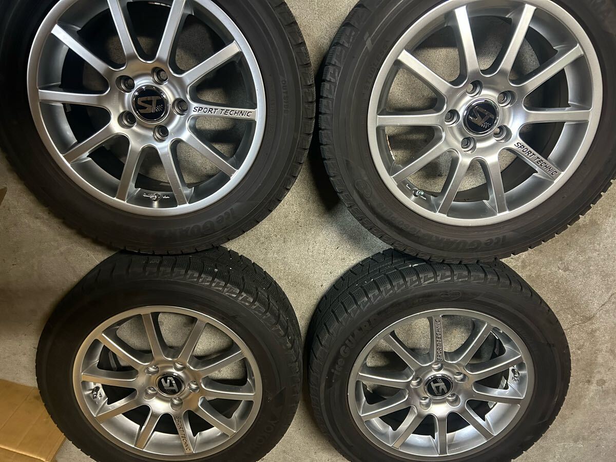 ★スポーツテクニック 4本 PCD112 アウディ 球面 6.5J+47 スタッドレス アイスガードIG50PLUS 205 55 16(18年)×4 (0214)拍卖