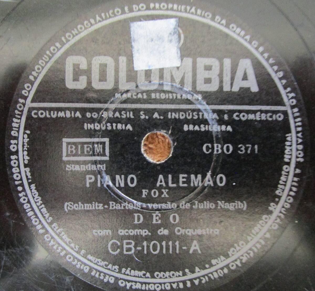 SP盤SPレコード ブラジル盤 デオ Deo「ドイツのピアノ Piano Alemao」「彼女が作ったもの Alguma Coisa Ela Fez」拍卖