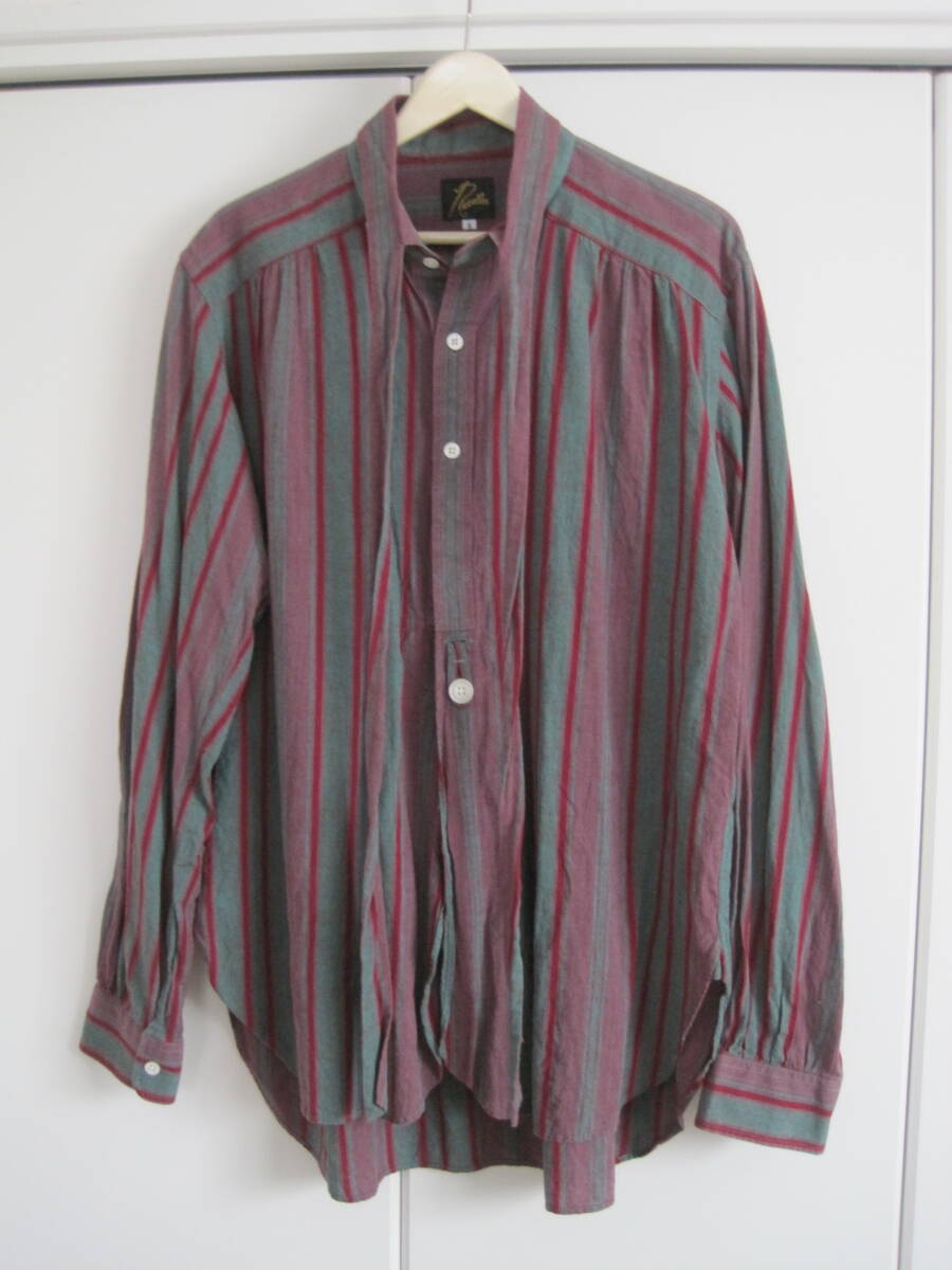 Needles ニードルス 23ss ASCOT COLLAR EDW SHIRT アスコットカラー シャツ 襟リボンシャツ S拍卖