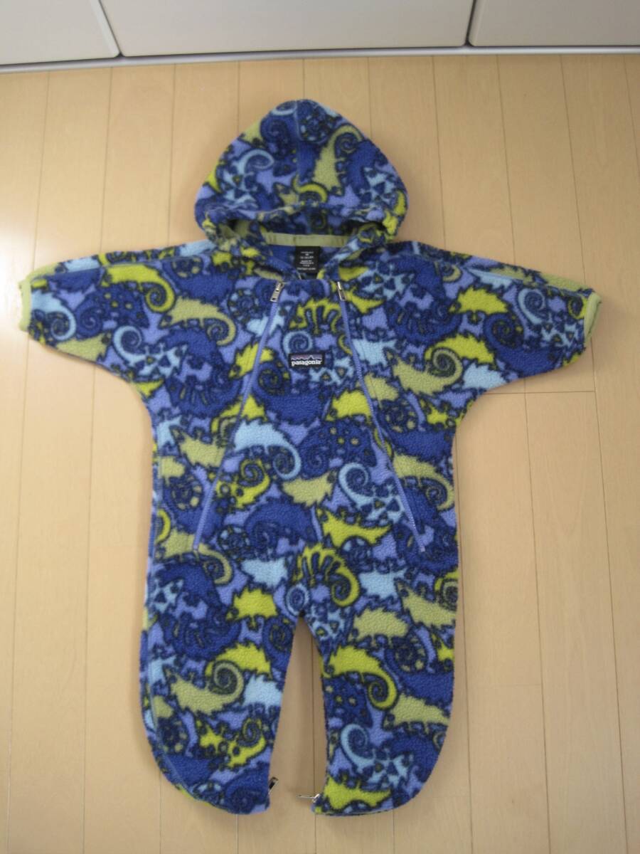 レア アメリカ製 Patagonia パタゴニア フリース カメレオン柄 ベビー ロンパース INFANT M 12-16LBS.拍卖