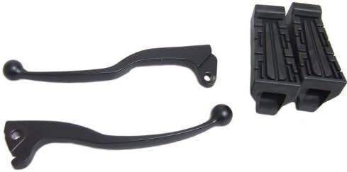 YBR125 ブレーキレバー クラッチレバー 左右セット (ディスク用) フット ステップ ゴム拍卖