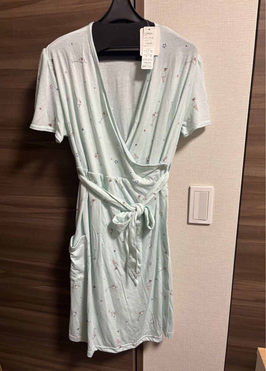 新品未使用 マタニティ ワンピース Lサイズ ラップスタイル パジャマ 大きい 即決あり拍卖