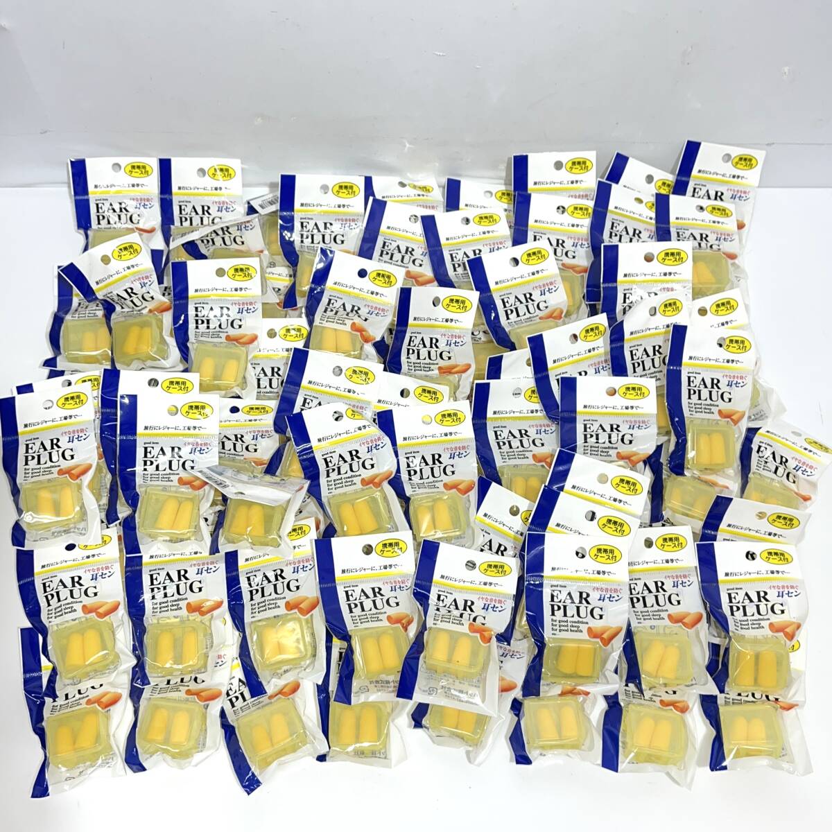(志)【未使用】EAR PLUG 耳栓 80点セット 大量まとめ 携帯用ケース付 ハット株式会社 ポリウレタン 防音 (o)0228B拍卖