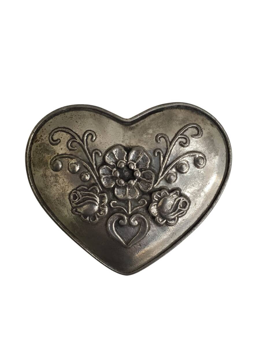 LEONE SSA FEWZWN ジュエリーボックス ハート型 花模様 小物入れ 宝石箱 アクセサリーケース アクセサリーボックス 真鍮拍卖