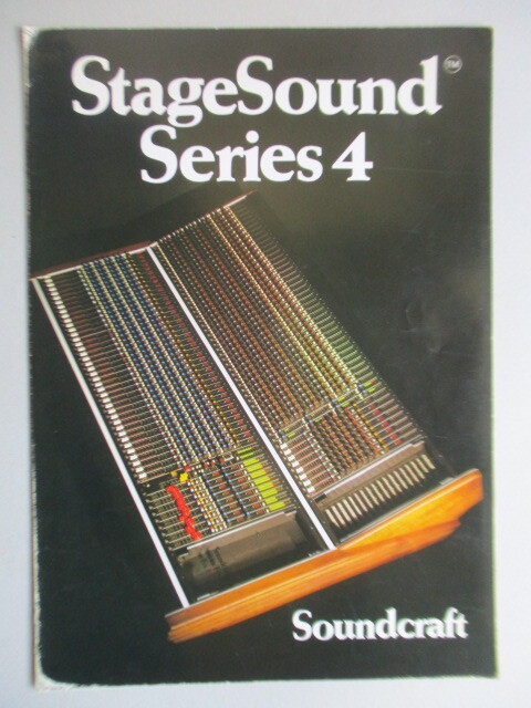 ◇【パンフレット】 Soundcraft StageSound Series4 サウンドクラフトジャパン株式会社 レコーディング 機材 ミキサー拍卖